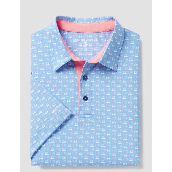 Southern Shirt Par Fore Large Performance Polo Shirt - Picture 2 of 7